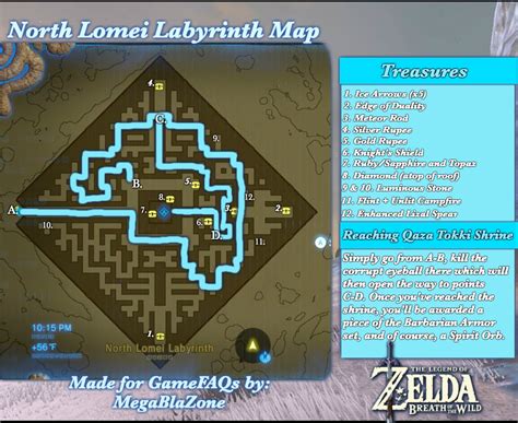 North Lomei Labyrinth Island Map