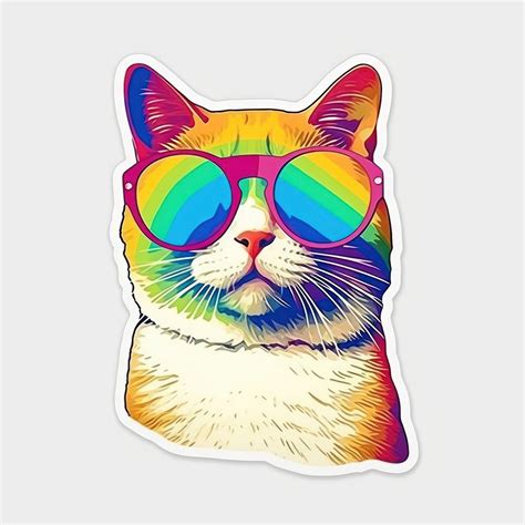 Cat wearing sunglasses art drawing | Premium Photo Illustration - rawpixel