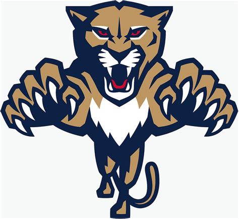 Florida Panthers Alternate Logo (2017) - Modernized leaping panther ...