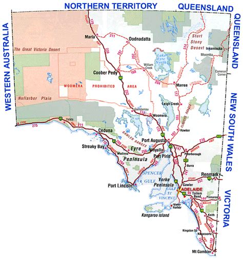 Road Map - South Australia. Australia