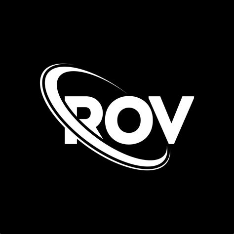 logotipo de rov. carta rov. diseño del logotipo de la letra rov ...