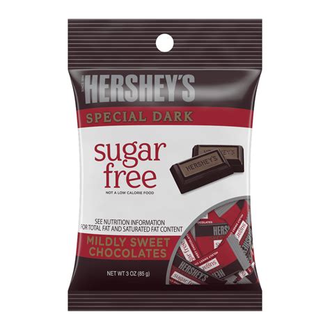 Hershey's, Sugar Free Special Dark Chocolate Candy, 3 Oz. (Pack of 4) - Walmart.com - Walmart.com