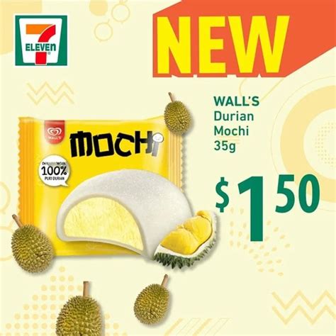 New 7-Eleven ice cream treats from $1.50, include Durian Mochi ...