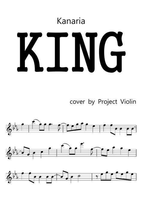 Kanaria - KING Sheets by Project Violin