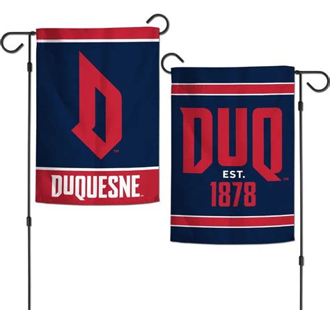 Duquesne Garden Flag 2 Sided Logo DUQ – HeartlandFlags