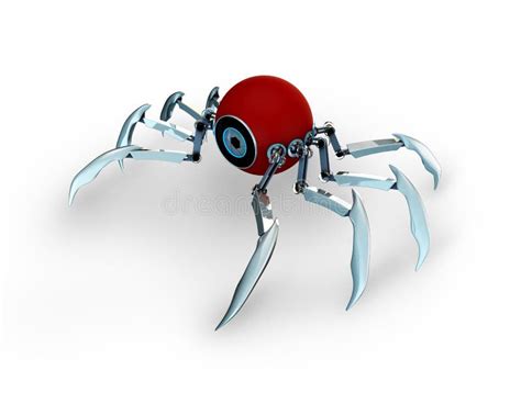 Robot spider stock illustration. Illustration of concept - 44778536