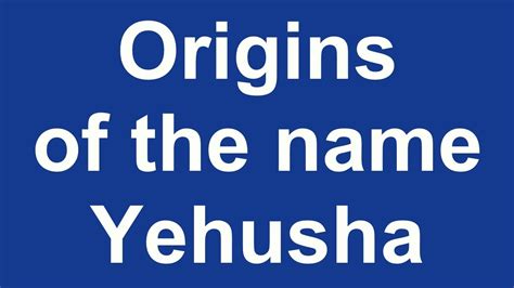 Yeshua VS Yahusha - What's Right? - TorahResource - YouTube