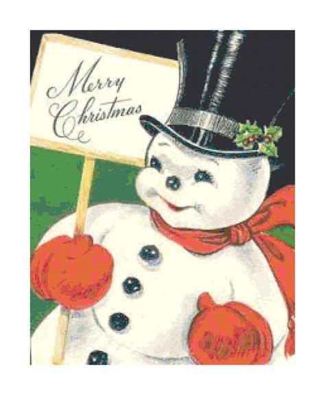 Snowman Vintage Christmas - 12 Free PDF Printables | Printablee