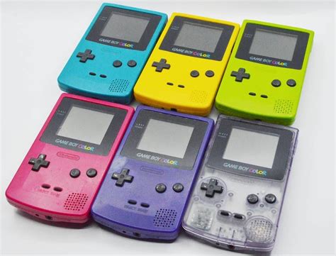 6 colors of Gameboy Colors In original state no reshell. Next stop boxed one. #consoleshoarder # ...