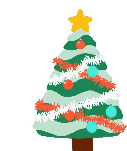 Christmas Tree Molang Sticker - Christmas Tree Molang Twinkling ...