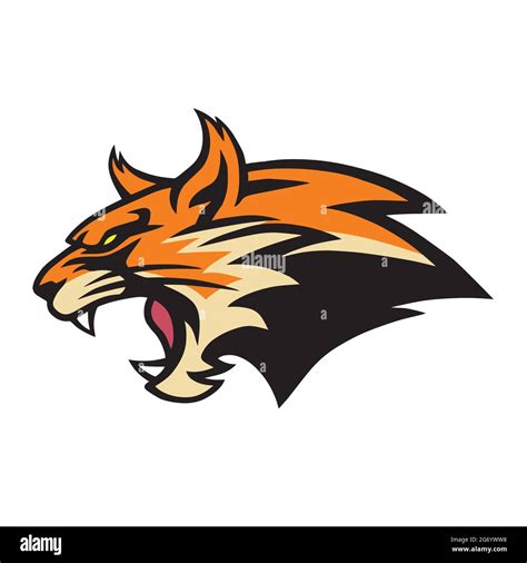 Angry Lynx Wildcat Logo Mascot Vector Illustration Stock Vector Image & Art - Alamy