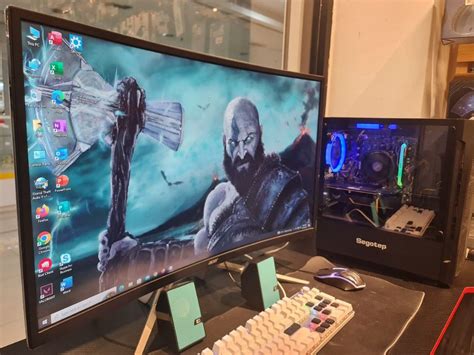 gaming pc full set with monitor, Computers & Tech, Desktops on Carousell