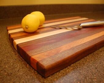 Hardwood Cutting board / cheese board with curved end and cheese knife