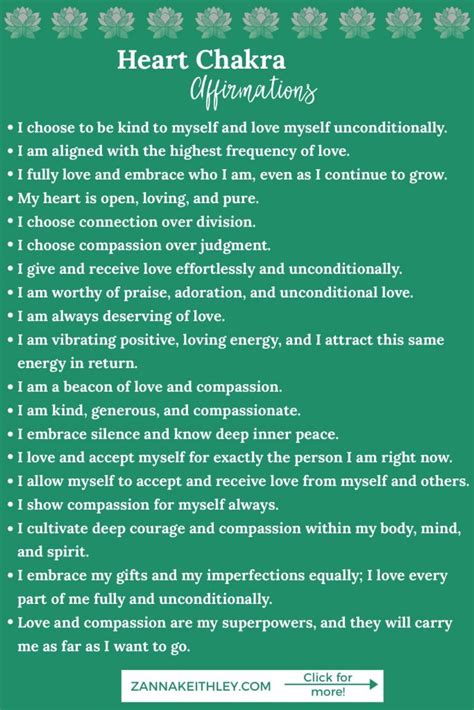 40 Heart Chakra Affirmations for Unconditional Love