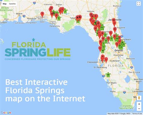 the best interactive florida springs map on the internet is now available for all you need to ...