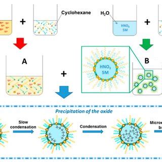 Schematization of the modified microemulsion preparation procedure ...