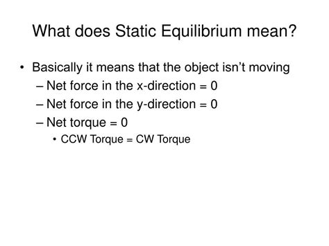 PPT - Static Equilibrium PowerPoint Presentation, free download - ID:424365