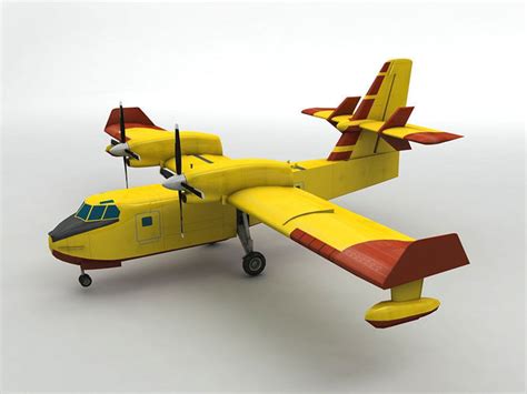 3D asset Canadair CL-415 Aircraft | CGTrader