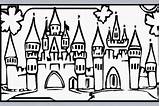 Castle Inspired Coloring Pages · Creative Fabrica sketch template