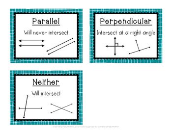 Properties of Shapes - Parallel and Perpendicular Sides by Kelly Whittier