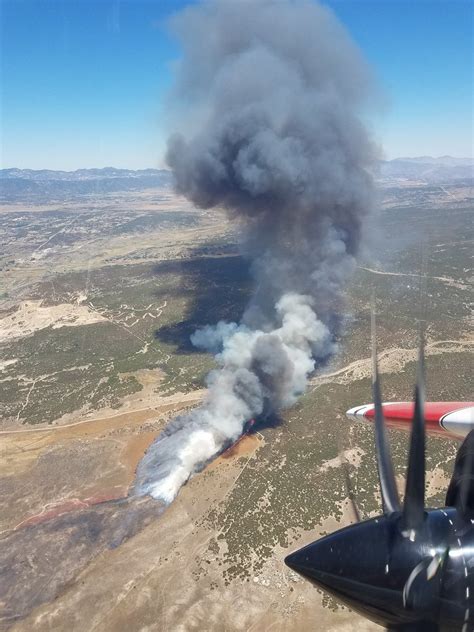 Images from the air of today's MeadowFIRE in Aguanga. Pictures from ...