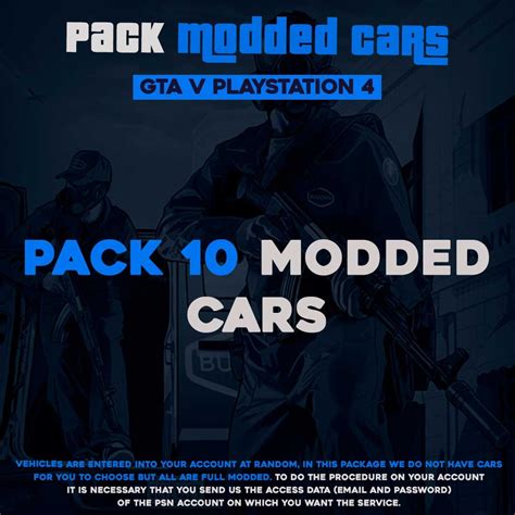 Pack 10 Modded Cars Gta – Ps4 - Duka Modz