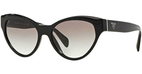 Prada Cat Eye Sunglasses in Black | Lyst