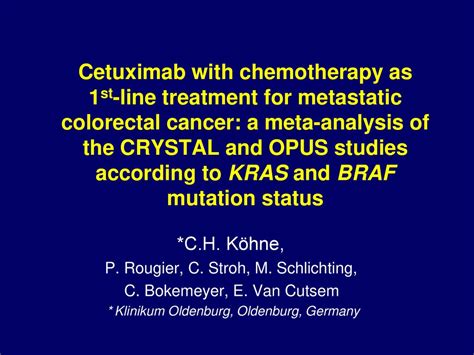 Cetuximab with chemotherapy as 1st-line treatment for metastatic ...