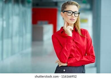 Young Businesswoman Against Office Windows Stock Photo 113199109 | Shutterstock