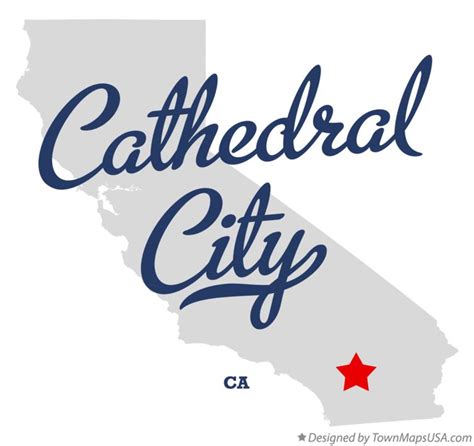 Map of Cathedral City, CA, California