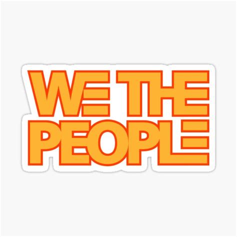 "We The People Logo " Sticker for Sale by NickChangWTP | Redbubble