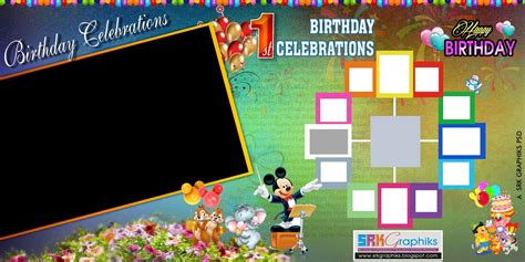 SRK GRAPHICS: 12 Months Birthday Flex Banner design PSD template free ...