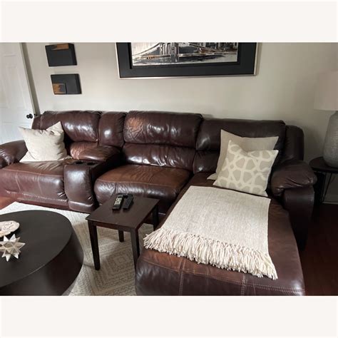 Coaster Fine Furniture Leather Reclining Sofa - AptDeco