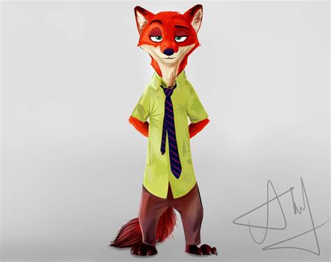 Nick Wilde Concept Art