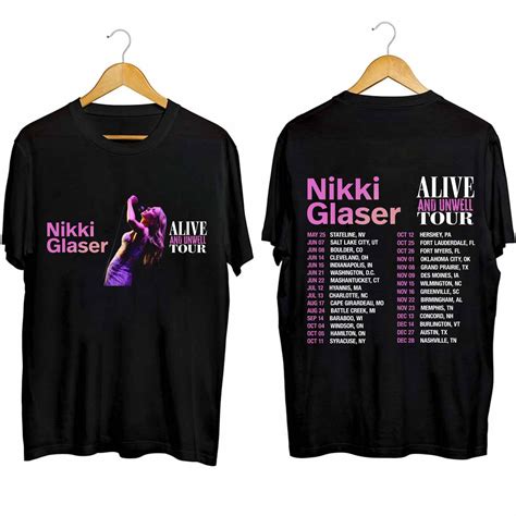 TSHIRT-Nikki Glaser: Alive And Unwell Tour 2024 Shirt, Nikki Glaser Fan ...