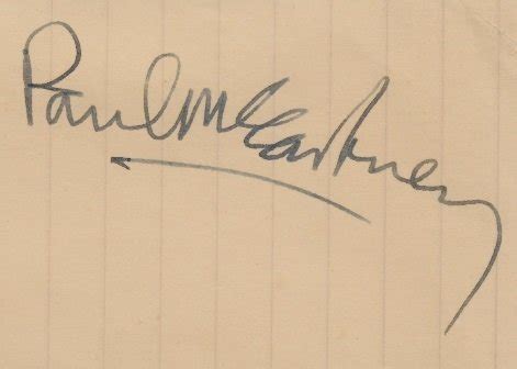 Paul McCartney Autographs and Autograph Examples Beatles