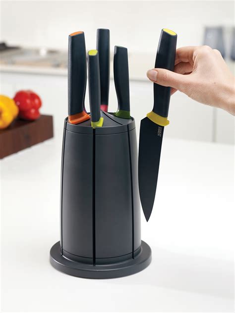 Buy Joseph Joseph Black Set Of 5 Elevate Knives With Carousel - Knife for Unisex 3888873 | Myntra