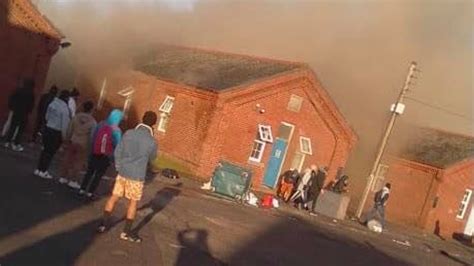 Kent: Arson investigation launched after fire breaks out at former army barracks housing asylum ...