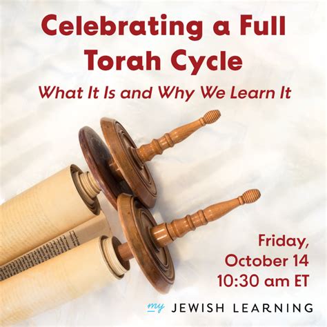 Celebrate a Full Torah Cycle | My Jewish Learning