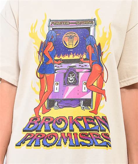 Broken Promises 2 Player Natural T-Shirt