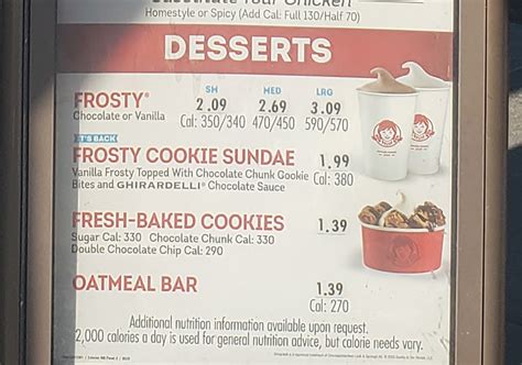 Wendy'S Frosty Sizes And Prices - Ronni Jacintha