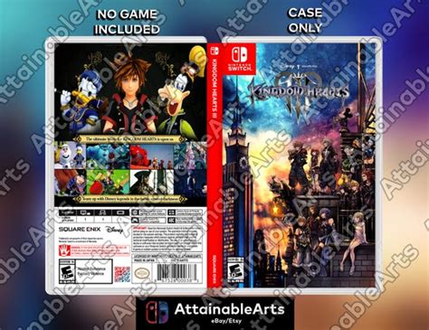 Kingdom Hearts HD Final Chapter Prologue Custom Nintendo Switch Boxart With Physical Game Case ...