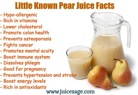 Pear Juice Promotes Massive Health Benefits Pears Benefits, Health Benefits, Healthy Drinks ...