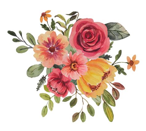 watercolor flower bouquet clipart 19608774 Vector Art at Vecteezy