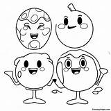 Happy Gum Drop Characters Coloring Page  Pagescom sketch template