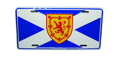 Scotland Scottish Flag St Andrew's Cross Scottish Royal Arms 3D EMBOSSED Metal Car License Plate ...