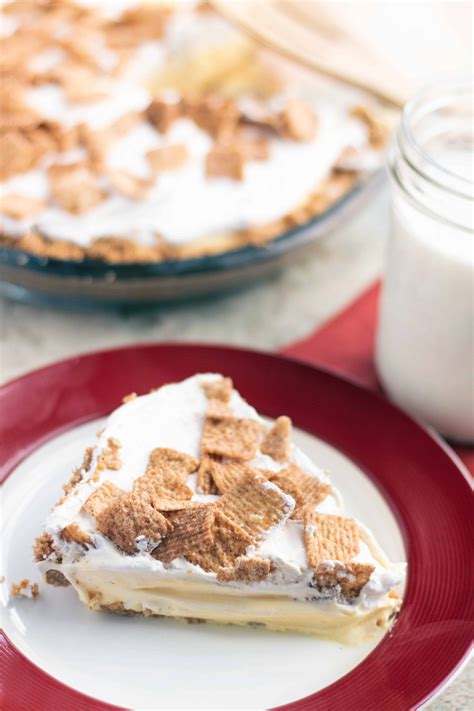 Cinnamon Toast Crunch Pudding Pie No Bake Dessert