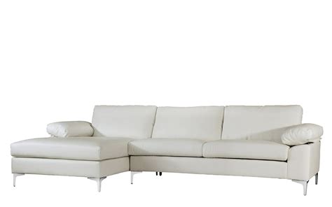 Modern Large Faux Leather Sectional Sofa Couch w/ Extra Wide Chaise ...