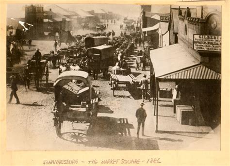 Johannesburg Market Square, 1886. Martin Plaut collection | South African History Online