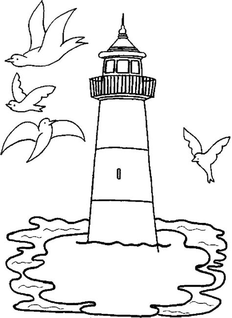 lighthouse Colouring Pages | Бесплатные раскраски, Маяк, Цветочные раскраски